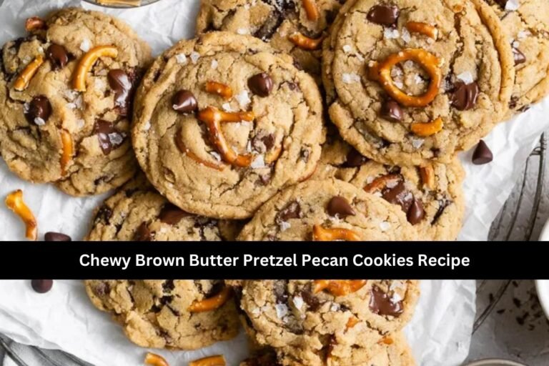 Chewy Brown Butter Pretzel Pecan Cookies Recipe