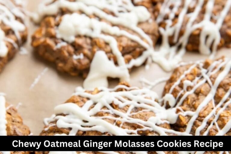 Chewy Oatmeal Ginger Molasses Cookies Recipe