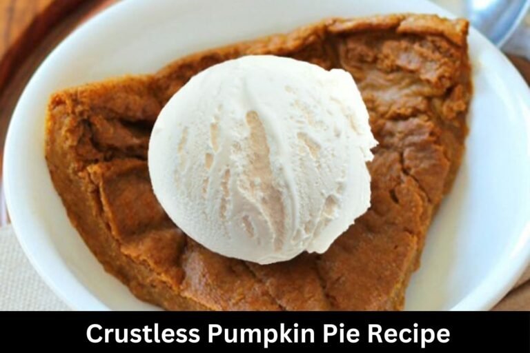 Crustless Pumpkin Pie Recipe