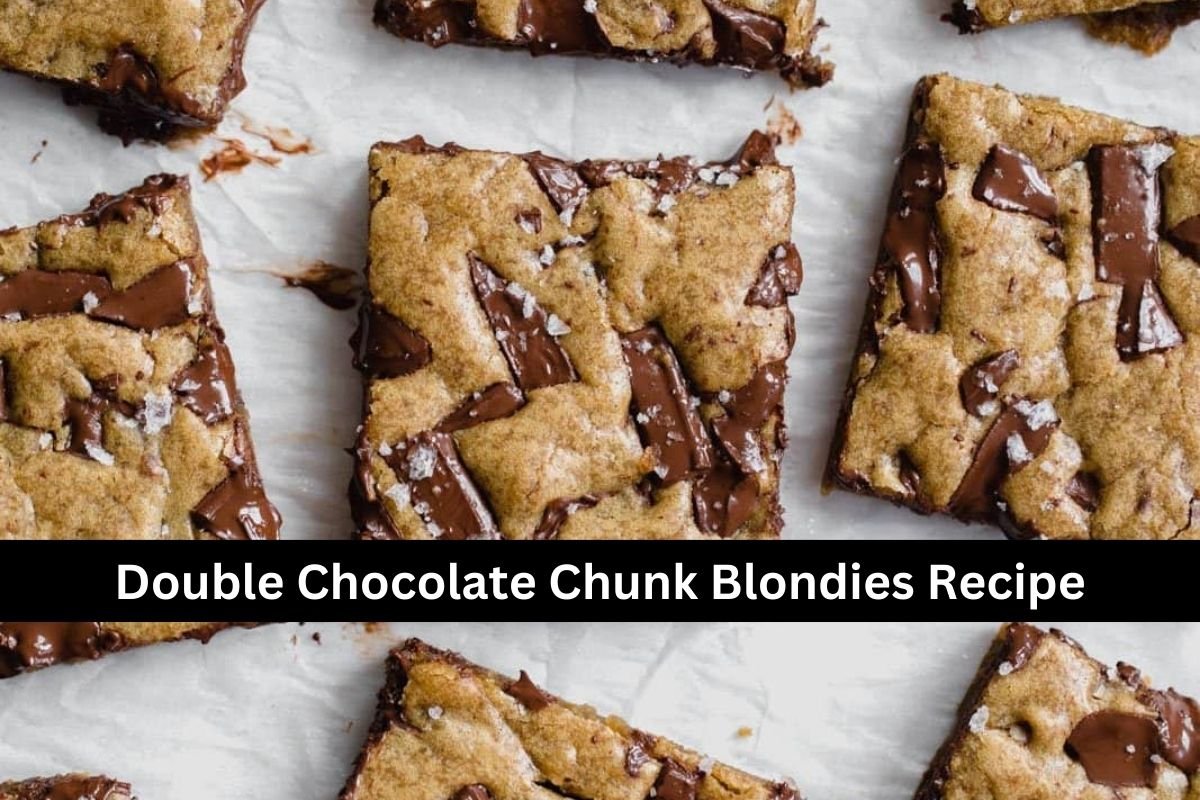 Double Chocolate Chunk Blondies Recipe