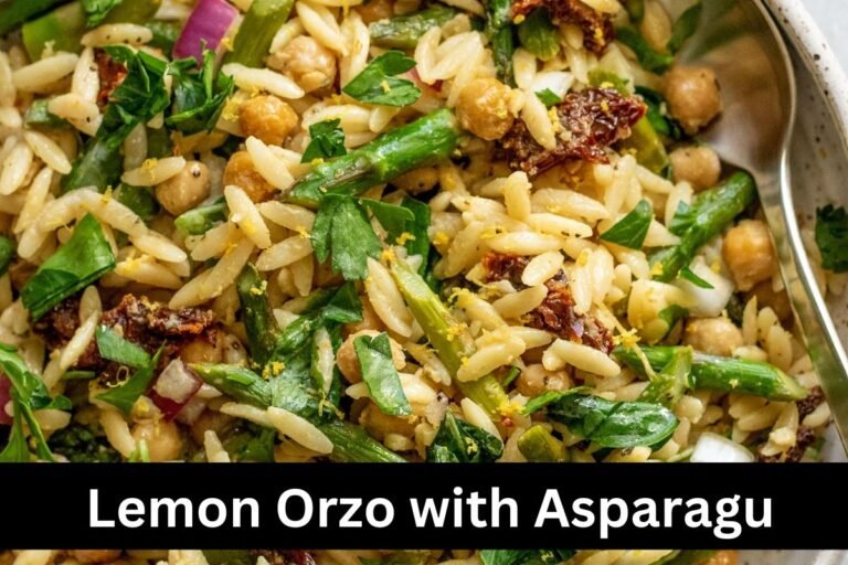 Lemon Orzo with Asparagu