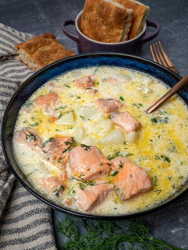 Delicious Finnish Salmon Soup (Lohikeitto) Recipe